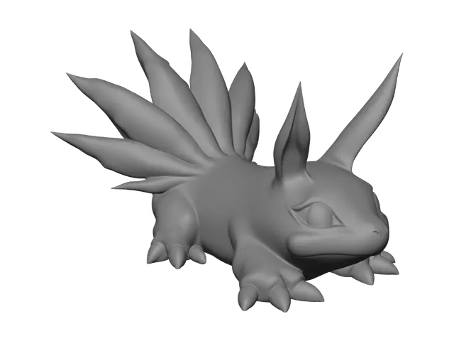 3D model for Crimson Blaze Dragon
