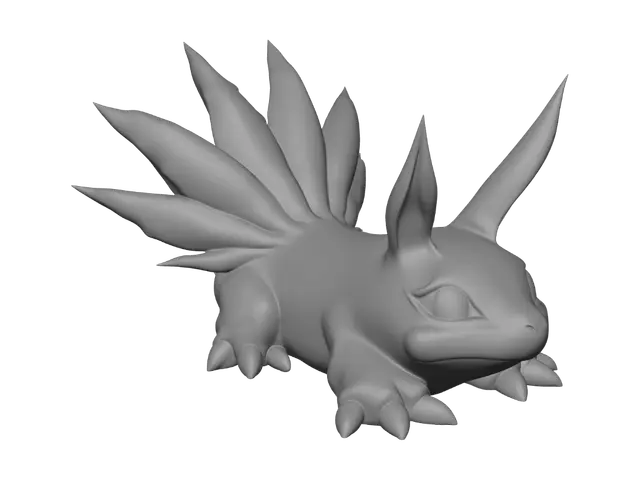 3D model for Crimson Blaze Dragon