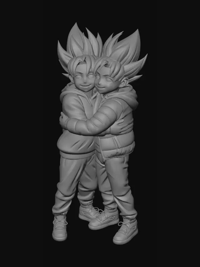 3D model for Dragon Ball Ultra Instinct Duo
