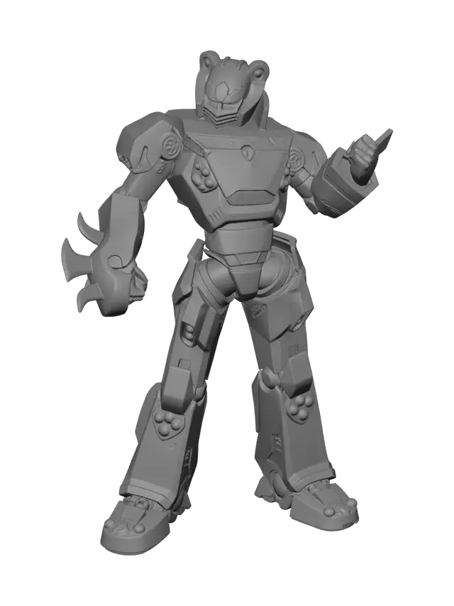3D model for Mecha Team Leader
