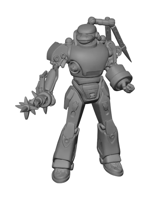 3D model for Realistic Mecha Team Leader