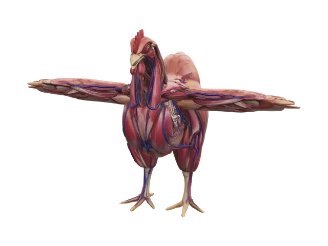 3D model for Realistic Chicken Anatomy