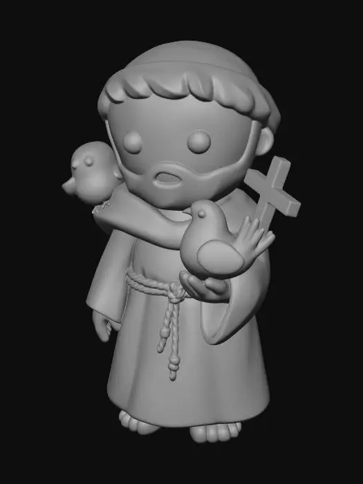 3D model for Saint Francis and the Dove
