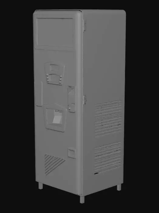 3D model for Vintage Red Soda Vending Machine
