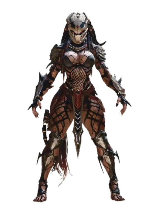 Dreadmask Huntress - Apex 3D model, vytvořený pomocí AI