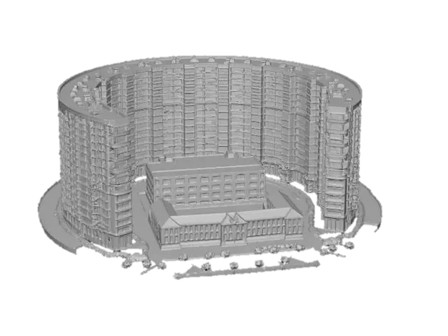3D model for Circular Residence Complex