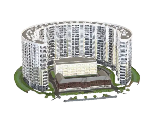 3D model for Circular Residence Complex