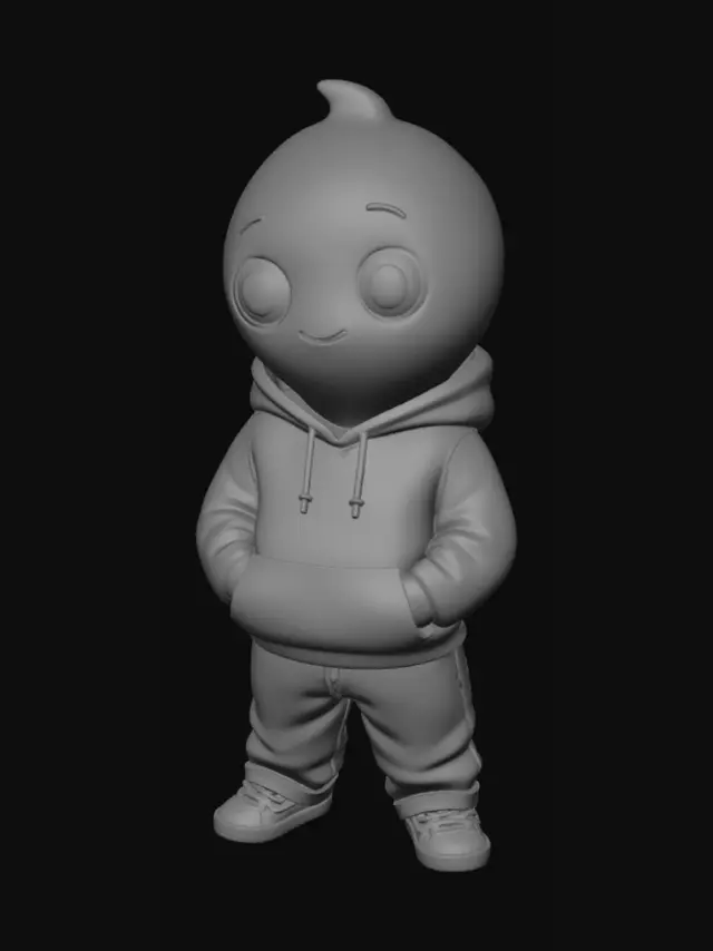 3D model for Lilac Buddy in a Hoodie