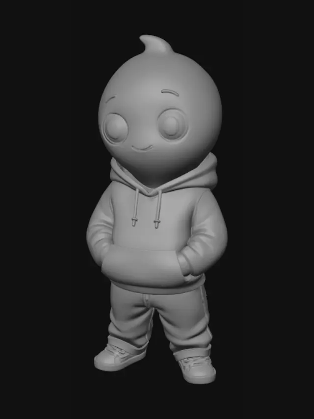 3D model for Lilac Buddy in a Hoodie