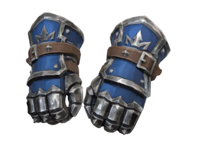 3D model for Twin Blue Armored Gauntlets
