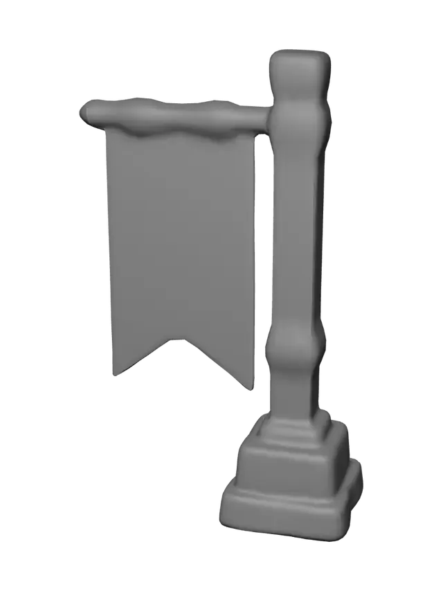 3D model for Crown Banner