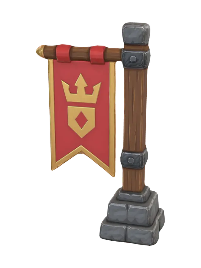 3D model for Crown Banner
