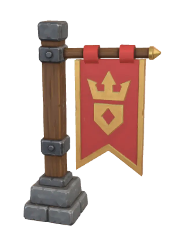 3D model for Crimson Crown Banner