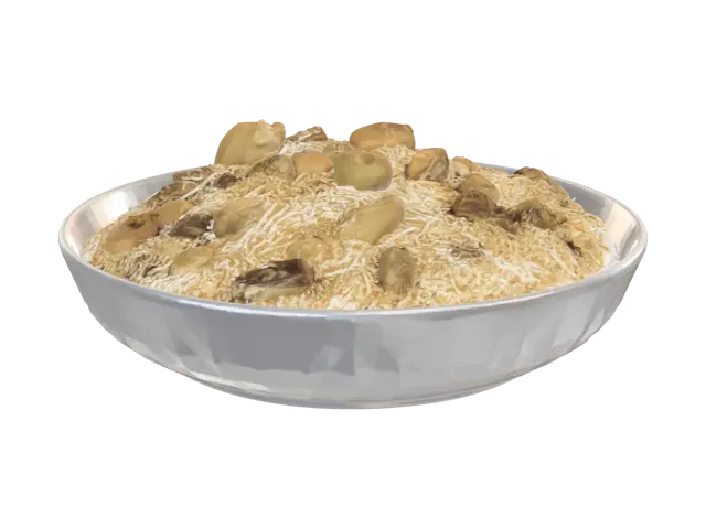 Chicken Biryani - Culinary 3D model, vytvořený pomocí AI