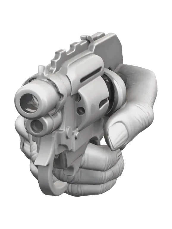 3D model for Fantasy Hand Holding Gun