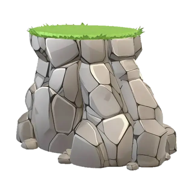 3D model for Grassy Stone Monolith
