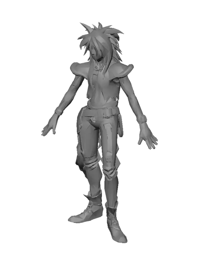3D model for Harlequin Punk Warrior