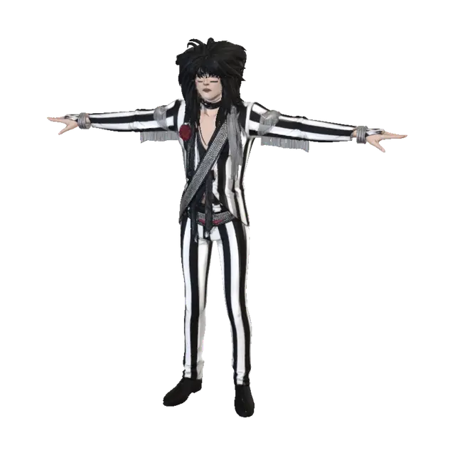 3D model for Monochrome Rockstar