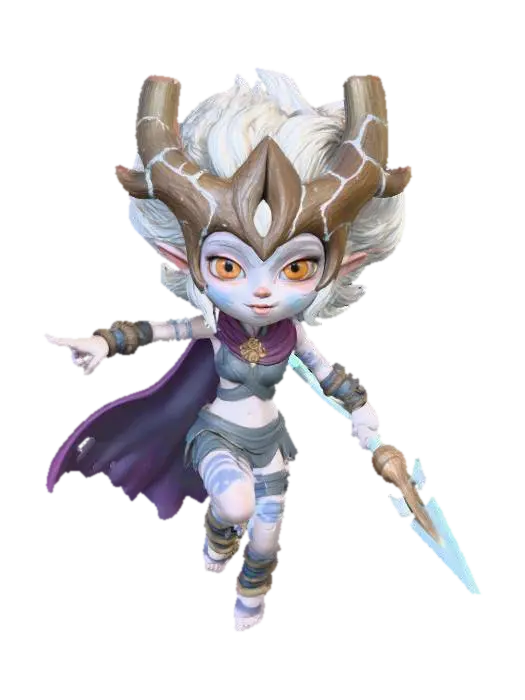 3D model for Ethereal Warrior