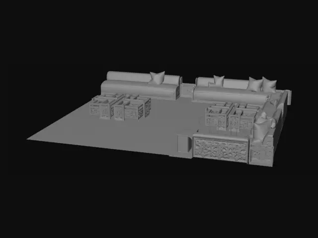 3D model for Beige Luxury Lounge