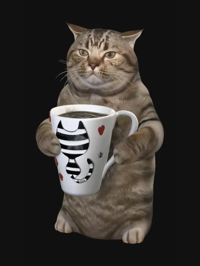 3D model for Caffeinated Cat