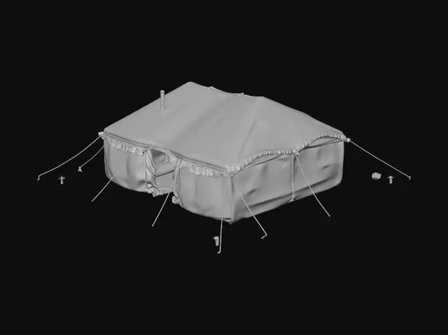 3D model for Ornate Mongolian Yurt