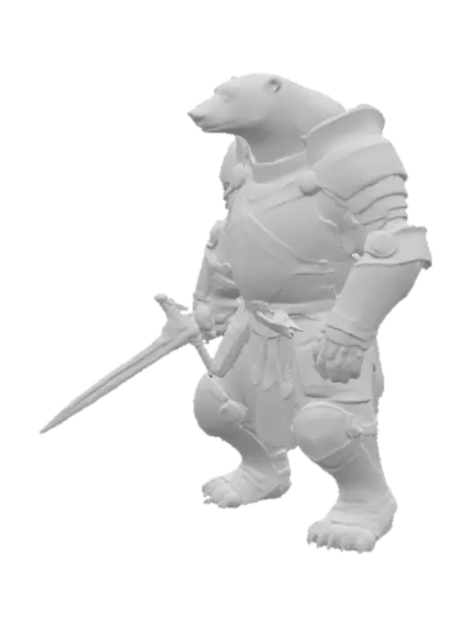 3D model for Polar Knight, #PBR#