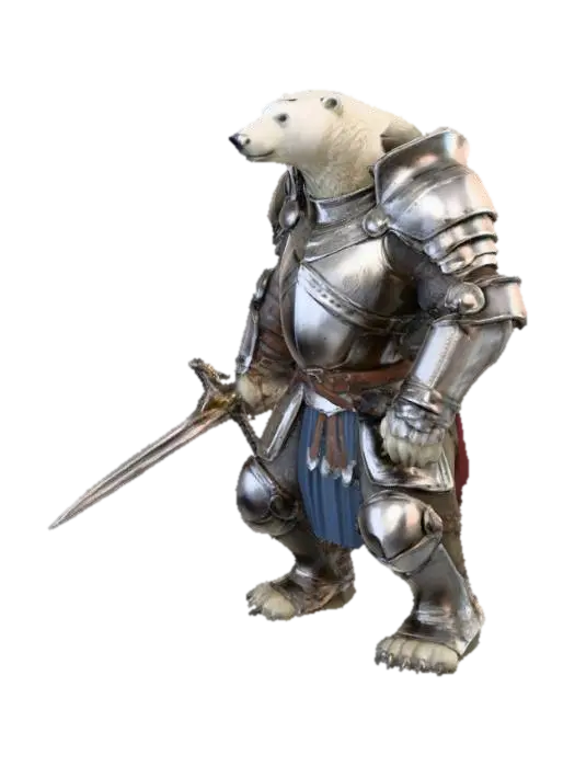 3D model for Polar Knight, #PBR#