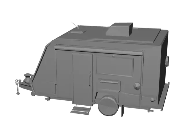 3D model for Snowy River SRC-Sixteen Camper