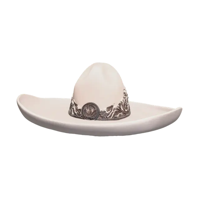 Modern Mexican Cowboy Hat 3D model, vytvořený pomocí AI