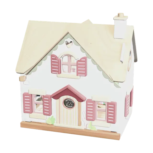 Ornate Cartoon House 3D model, vytvořený pomocí AI