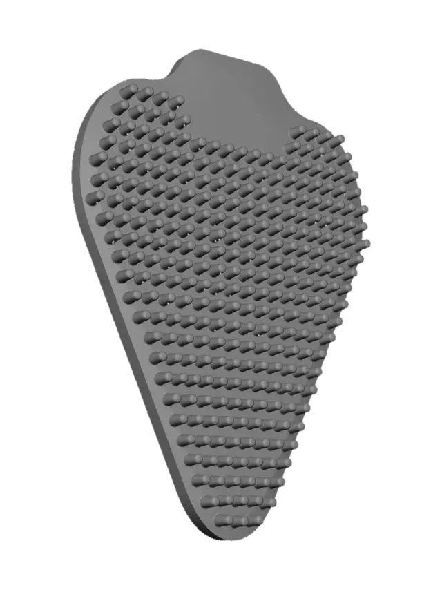 3D model for Lime Green Silicone Back Scrubber