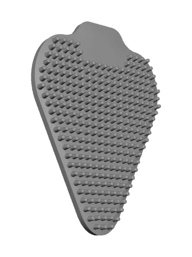 3D model for Lime Green Silicone Back Scrubber
