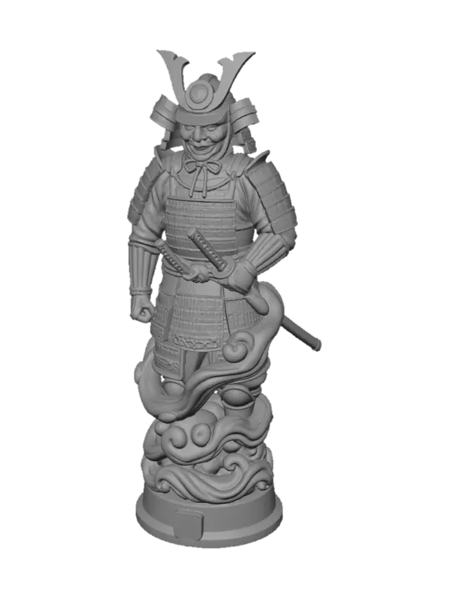 3D model for Dragon-Wreathed Samurai