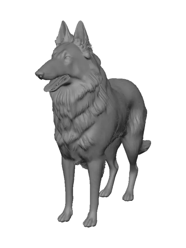 3D model for Curious Canine in the Sun
