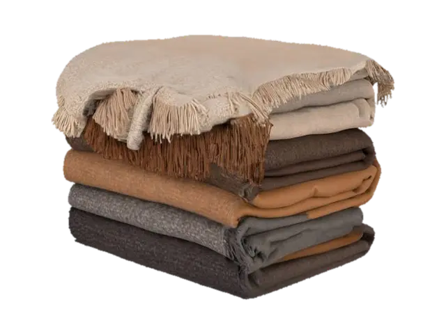 Stacked Cozy Blankets - Comfort 3D model, vytvořený pomocí AI
