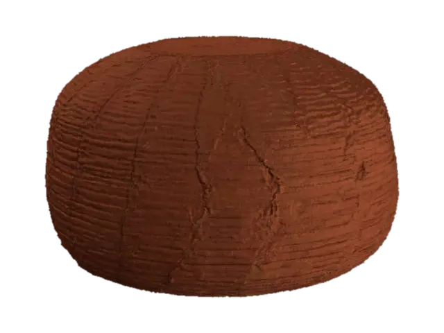 Beige_Knitted_Pouf_0628063845_texture - Macrame-3D-modell, genererad av AI