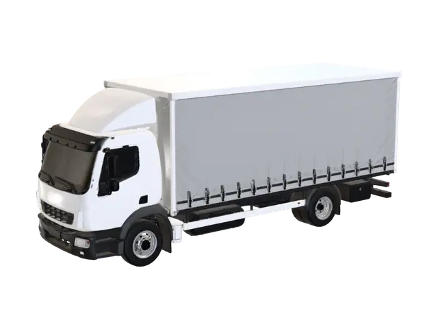 12t-curtainsider-truck-loadplanix - Tyres 3D model, vytvořený pomocí AI