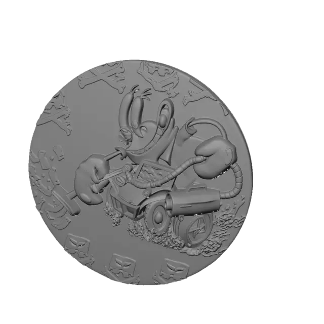 3D model for Turbo Crab in a Yellow Buggy