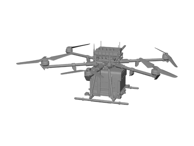 3D model for Prodrone Hexacopter on Landing Pad