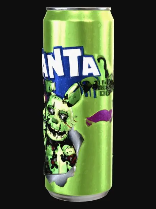 3D model for Exotic Neon Monster Fanta Can