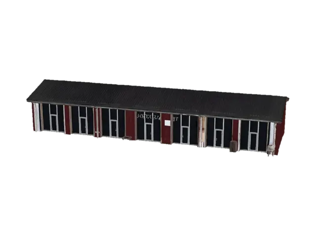3D model for Abandoned storefront row