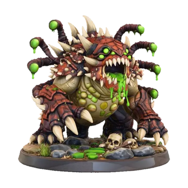 Bilefang Ravager 3D model, vytvořený pomocí AI