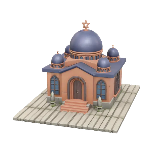 3D model for Weathered Synagogue