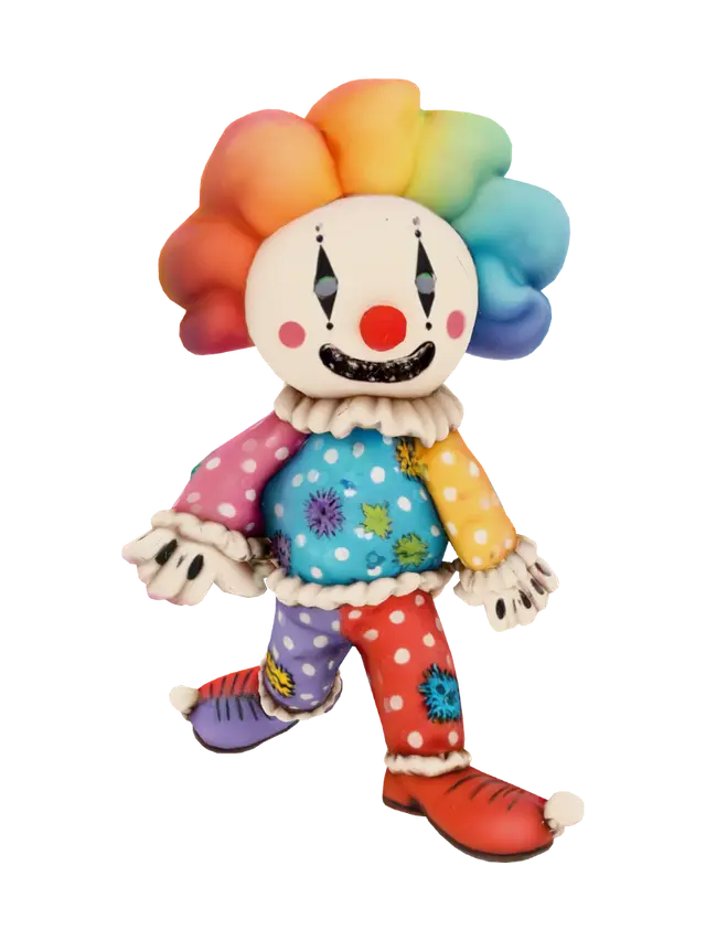 3D model for Rainbow Patchwork Clown