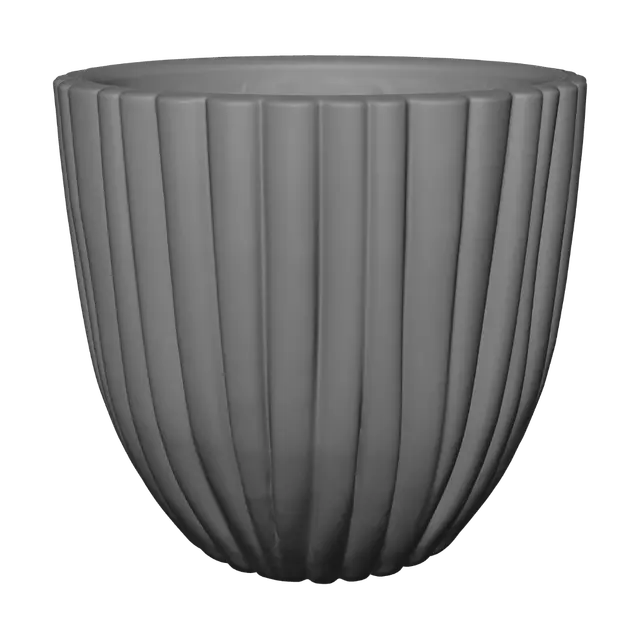 3D model for Ribbed Green Plant Pot
