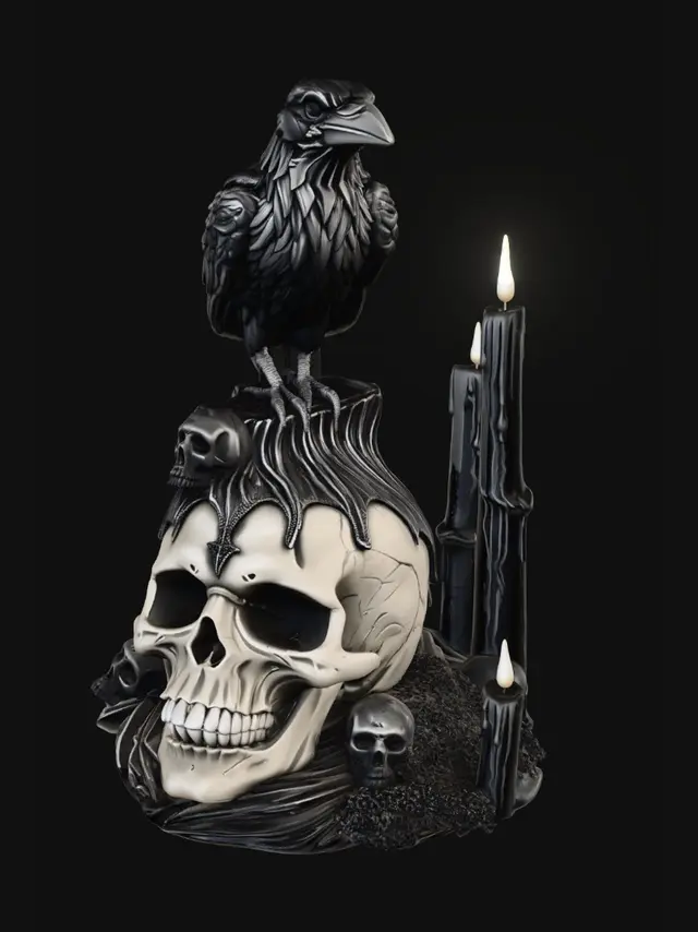 3D model for Raven Over the Skull