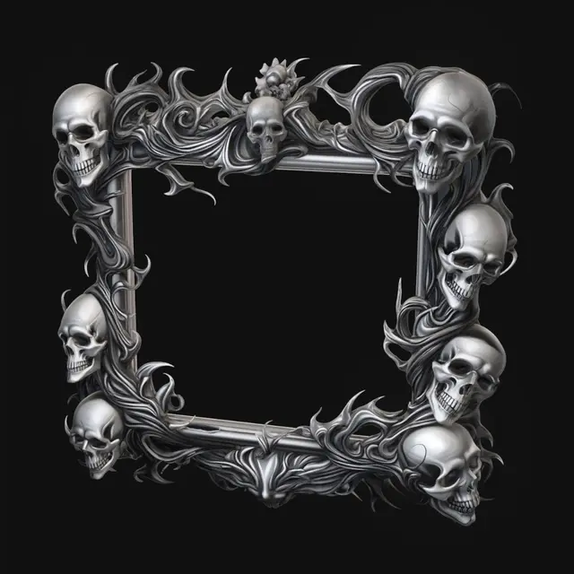 3D model for Skull Border of Smoke