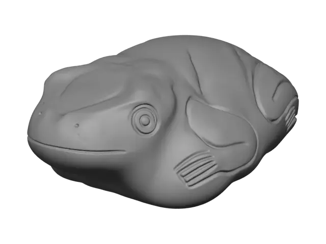 3D model for Ancient Frog Stone Carving
