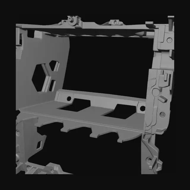 3D model for Automotive plastic frame